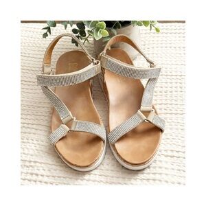 Catherine Malandrino Rhinestone Sandals SPARKLY SZ 8.5